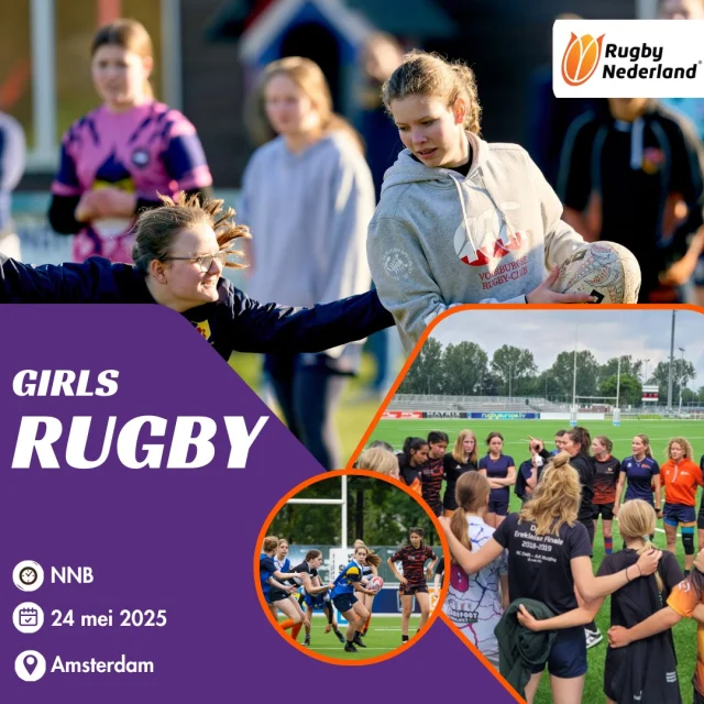 🏉 GIRLS RUGBY – ZATERDAG 24 MEI 💪🏽
Een dag speciaal voor alle Minis, Cubs, Junioren en Colts/Dames!
Speel toffe wedstrijden met én tegen je vriendinnen, maak plezier en ontwikkel jezelf als rugbyspeler.

Na het event blijf je gewoon zitten voor de Dames Ereklasse finale – topniveau rugby vanaf de tribune! 🎉

📍Mis dit rugbyfeest niet en meld je snel aan via de link in bio!
#GirlsRugby #RugbyNL #Rugbyfeest #DamesRugby